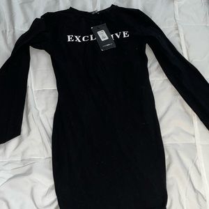 Fashion Nova black mini dress